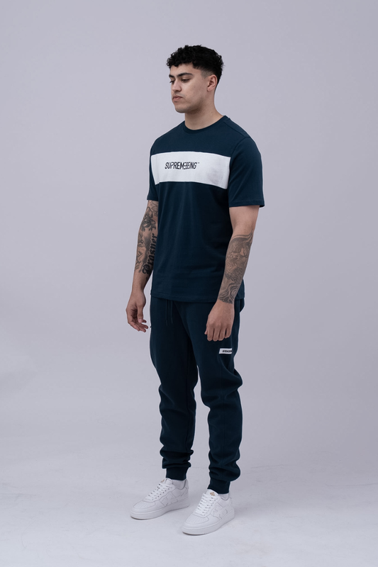 Sano Tee Navy Azure / White