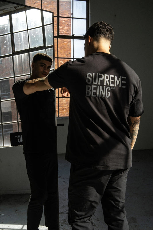 Atom Oversized Tee - Black