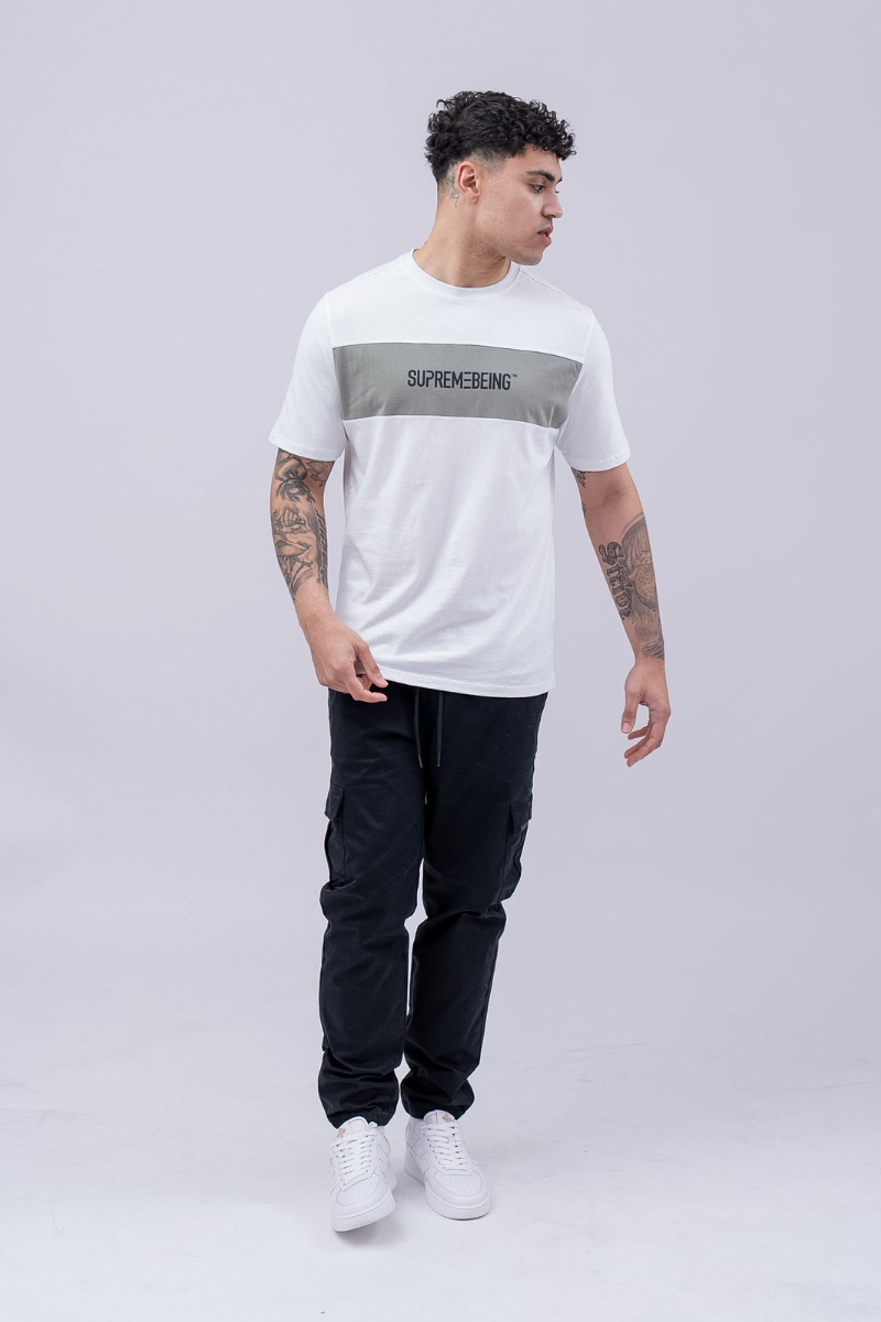 Sano Tee White/ Soft Green