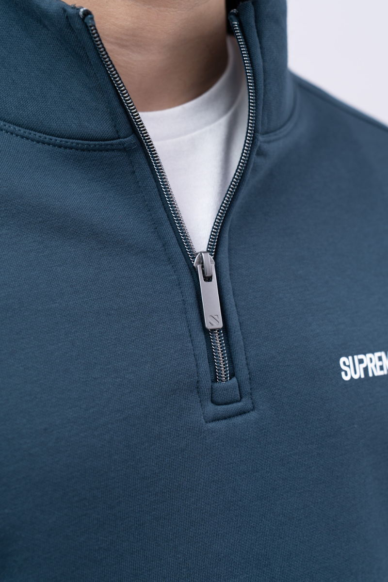 Rico Quarter Zip Navy Azure