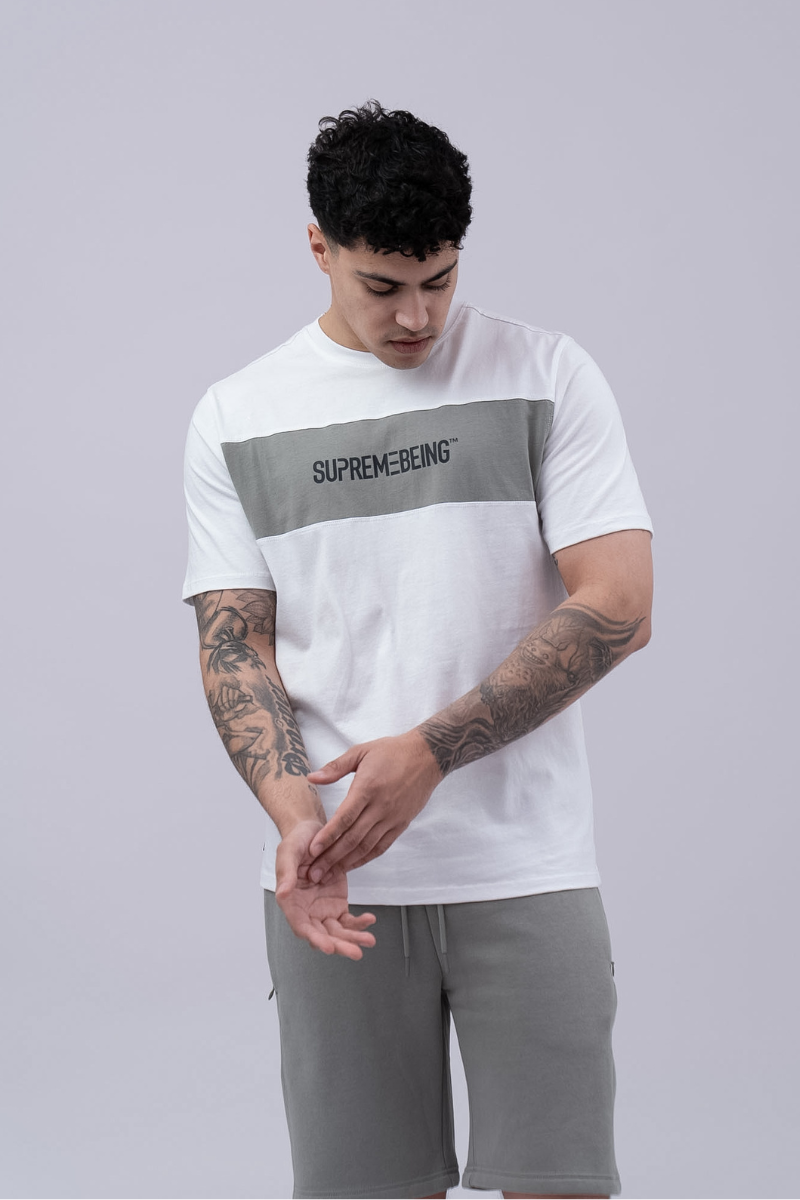 Sano Tee White/ Soft Green