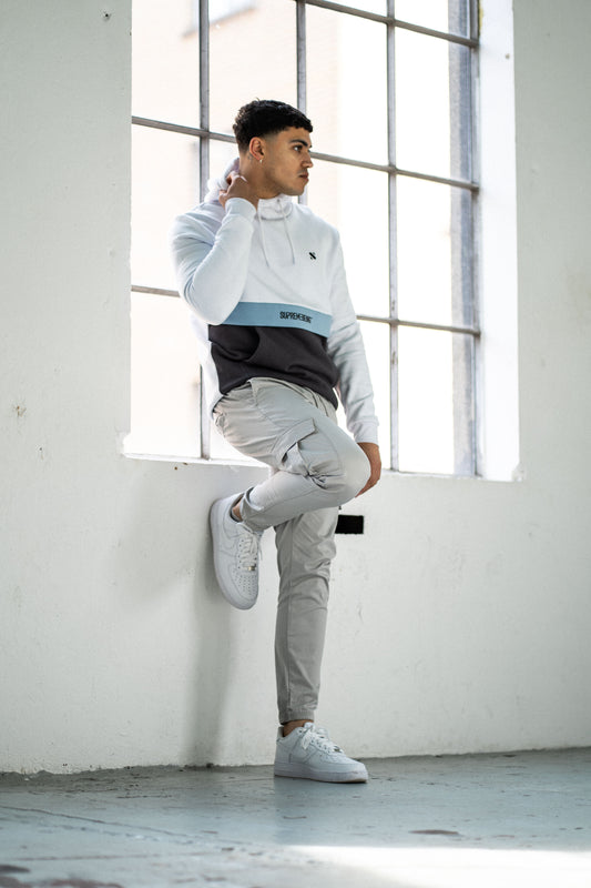 Viro Hood - White / Jay Blue