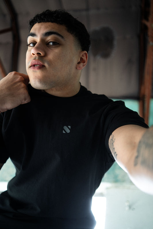 Atom Oversized Tee - Black
